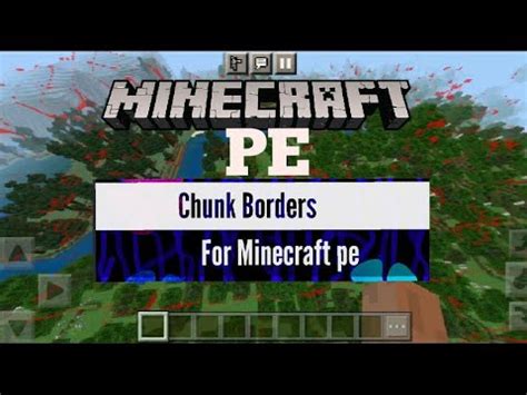 How to see chunk borders in Minecraft pe/ bedrock| Chunk border mod For Minecraft pe/ bedrock ...