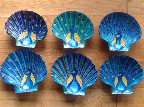 Peacock Scallop Shell. Shetland, Original Art Work, Sarah Kay - Scallop ...