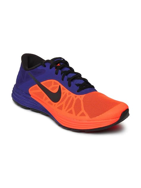 Buy Nike Men Neon Orange & Purple LunarLaunch Training Shoes - Sports ...