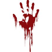 Blood Hand, Grunge Texture, Dark Theme Free PNG