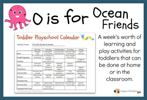 Toddler Playschool: O is for Ocean Animals {free printable} - Do Play Learn