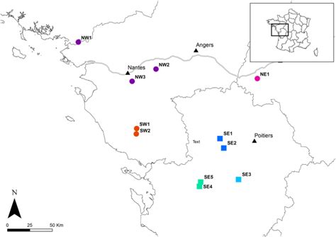 Agricultural landscapes and the Loire River influence the genetic structure of the marbled newt ...