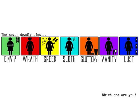 seven deadly sins colors symbols - For A Variety Vodcast Stills Gallery