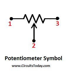 Potentiometer Circuit Symbol