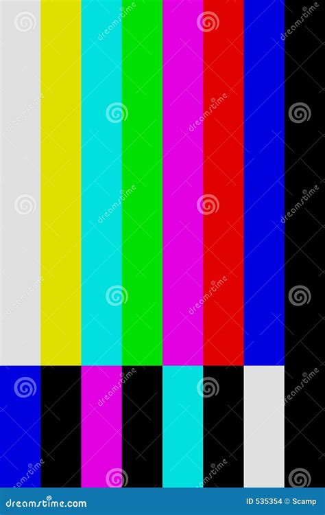 Color Bars Tv Off Air Screen Stock Images - Image: 535354