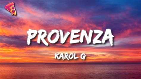 KAROL G - PROVENZA - YouTube