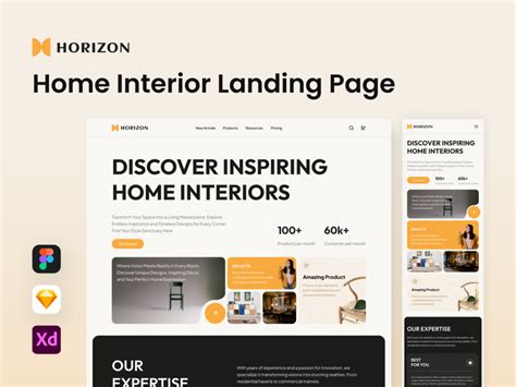 Horizon - Home Interior Landing Page