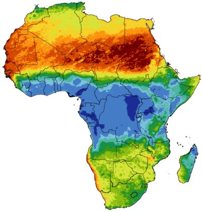 South Africa Precipitation Map