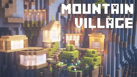 How to Build a Mountain Village (Minecraft Survival Tutorial) - YouTube