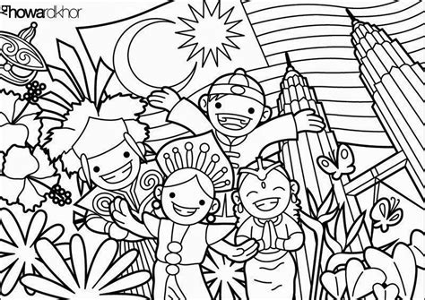 Pin by Lea Ostersson on Malaysia / Merdeka / Independence | Cartoon coloring pages, Poster ...