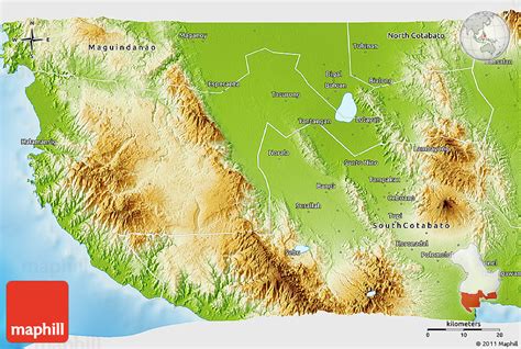 Physical 3D Map of Sultan Kudarat