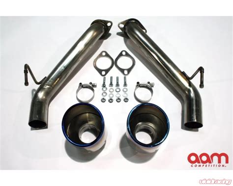 AAM Competition Short Tail Exhaust System with 5" Titanium Tips (Nismo ...