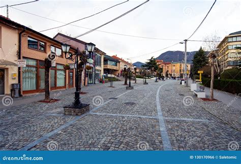 Vranje, Serbia - April 4, 2018: Pedestrian Street in Vranje on a Editorial Photo - Image of city ...