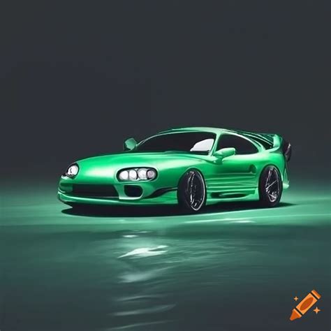 Car supra mk4 green