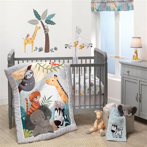 Bedtime Originals Mighty Jungle Animals 3-Piece Baby Nursery Crib Bedding Set - Walmart.com