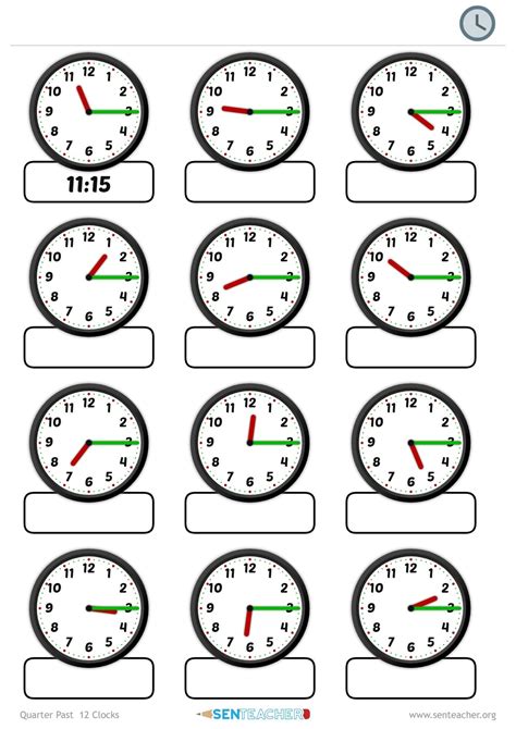 Learn To Tell The Time Printable Worksheets – Telling Time Worksheets