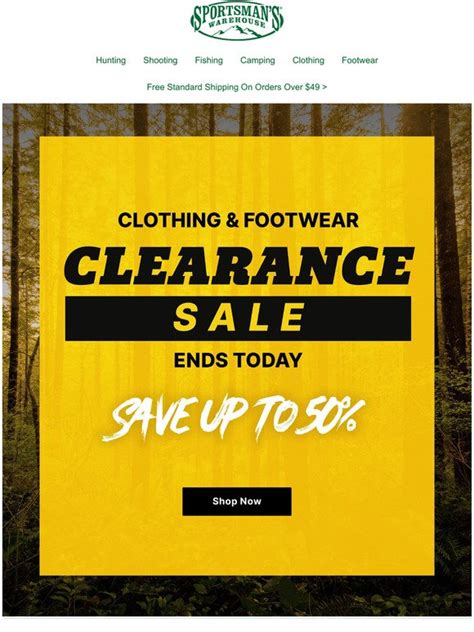 Sportsman's Warehouse: Clearance Sale Ends Today! | Milled