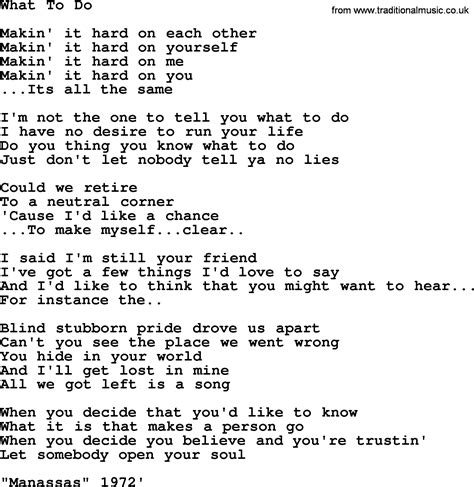 What To Do, by The Byrds - lyrics with pdf