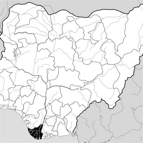 Map of Nigeria Showing Bayelsa State (Source: http://en.wikipedia.org) | Download Scientific Diagram