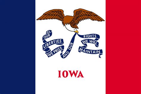 Flag of Iowa image and meaning Iowa flag - Country flags