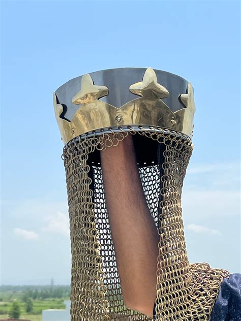 Monty Python King Arthur Royal Helmet With Chain Mail Armor - Etsy UK