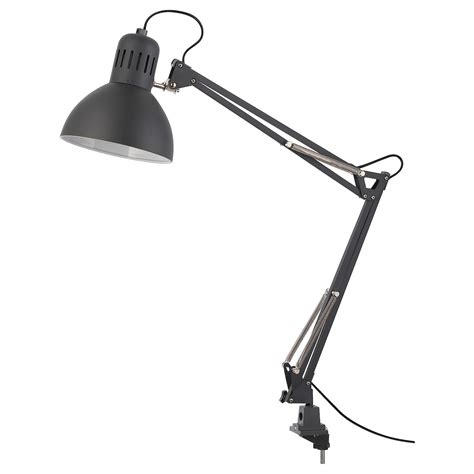TERTIAL Work lamp with LED bulb, dark gray - IKEA