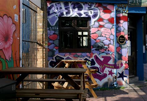 Graffiti and Pub Bench Tables | Graffiti, wooden picnic benc… | Flickr