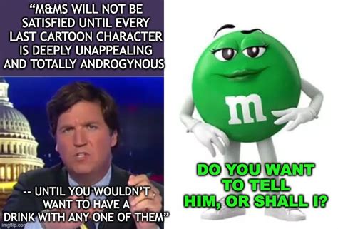 Tucker swipes left on sensible shoe M&Ms - Imgflip