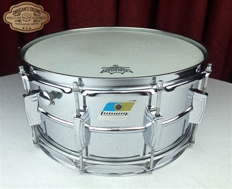 Vintage 1971 Ludwig 402 Supraphonic Snare Drum Blue & Olive 6.5"x14 ...