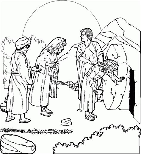 Peter Denies Jesus Coloring Page - Coloring Home