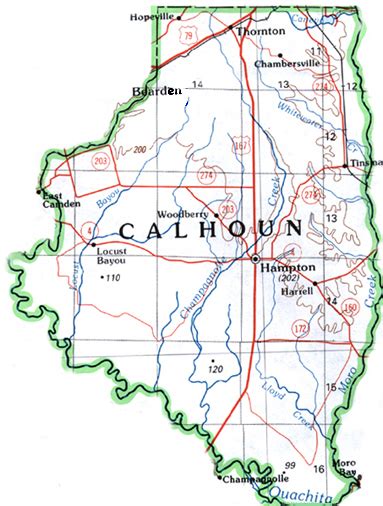 Calhoun County Map - CountiesMap.com