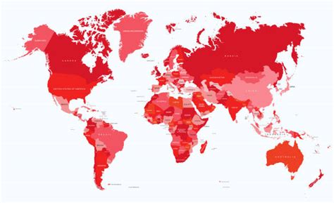 34.000+ Mapa Mundial Con Fronteras De Todos Los Países Ilustraciones de ...