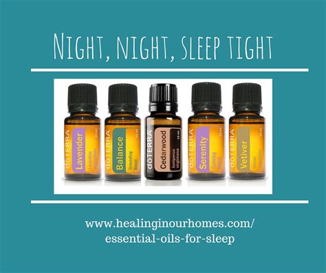 Essential oils for Sleep - Healing in Our Homes