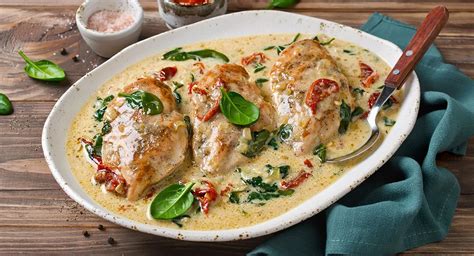 Pollo a la crema - Plato Fuerte - Recetas Internacionales