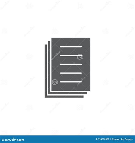 Document Papers Pile Line Icon, Outline Vector Sign, Linear Style ...