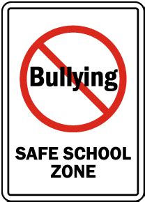 No Bully Zone Signs - Large Selection, Ships Fast