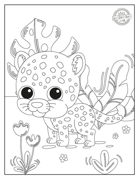 Baby Jaguar Coloring Pages Free