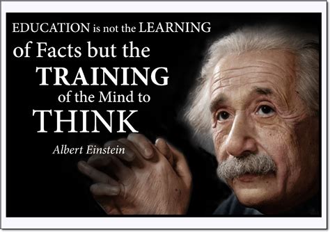 Young N Refined Albert Einstein Education Large Poster Quote Print for Home Study Library ...