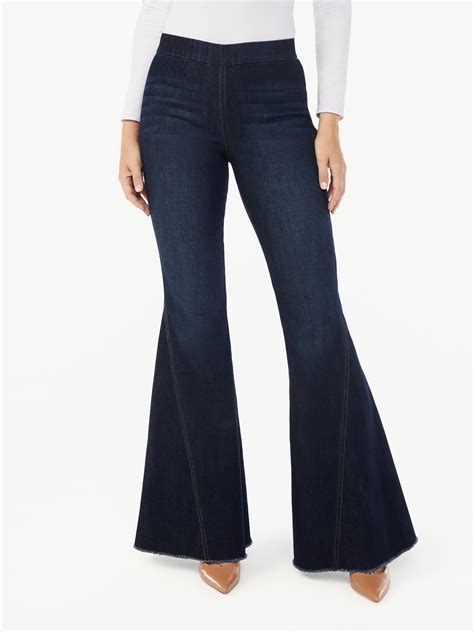 Buy Sofia Jeans by Sofia Vergara Womens Melisa High-Rise Super Flare Pull-On Jeans Online at ...