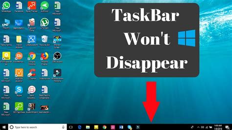 Why is my taskbar not going away - aveboo