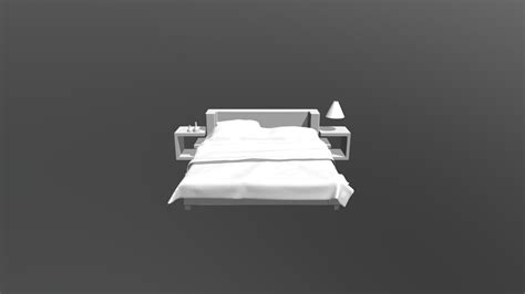 King size bed 3d model - Download Free 3D model by all3dfree (@Jacoblee84) [53acd9a] - Sketchfab