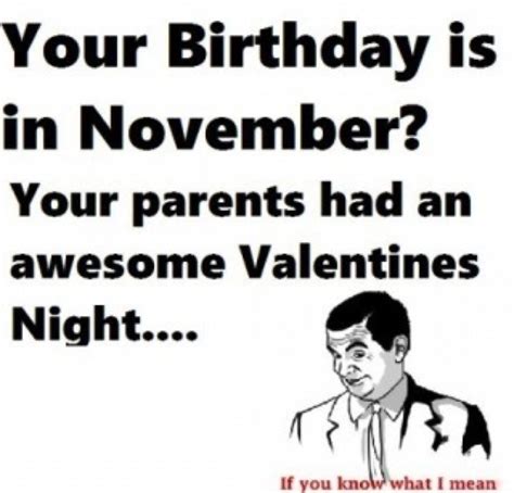 Your Birthday In November | Funny quotes, November baby, Just for laughs