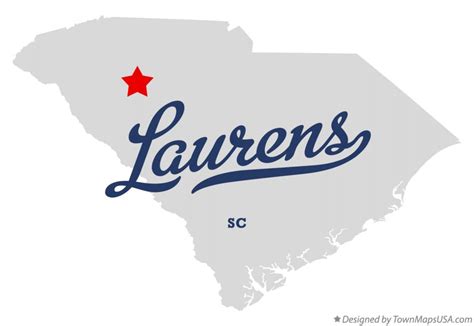 Laurens South Carolina Map - Ailina Laurette