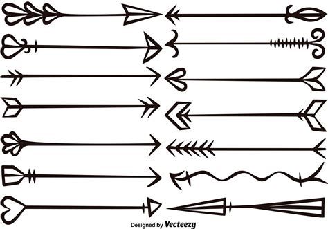 Vector Hand Drawn Arrows Set 114000 Vector Art at Vecteezy