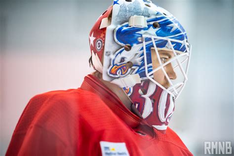 Ilya Samsonov debuts new mask design featuring Reverse Retro Screaming Eagle