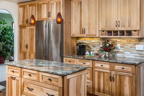 Cabin-Inspired Natural Hickory Kitchen Cabinets - Dura Supreme Cabinetry