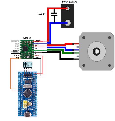 Nema 17 Stepper Motor Wiring