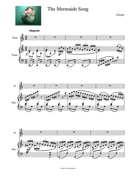 The Mermaids Song Sheet music for Piano, Flute (Solo) | Musescore.com