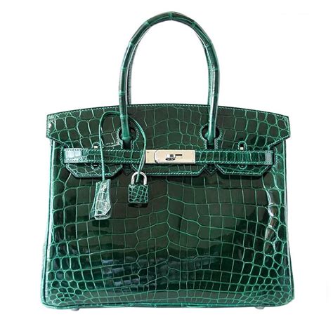 Hermès Birkin 30cm Bag - Emeraude Niloticus Crocodile Palladium | Baghunter