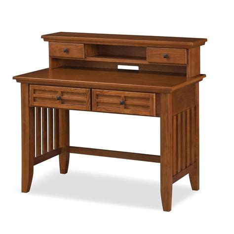 Home Styles Arts and Crafts Cottage Oak Desk with Hutch 5180-162 - The Home Depot